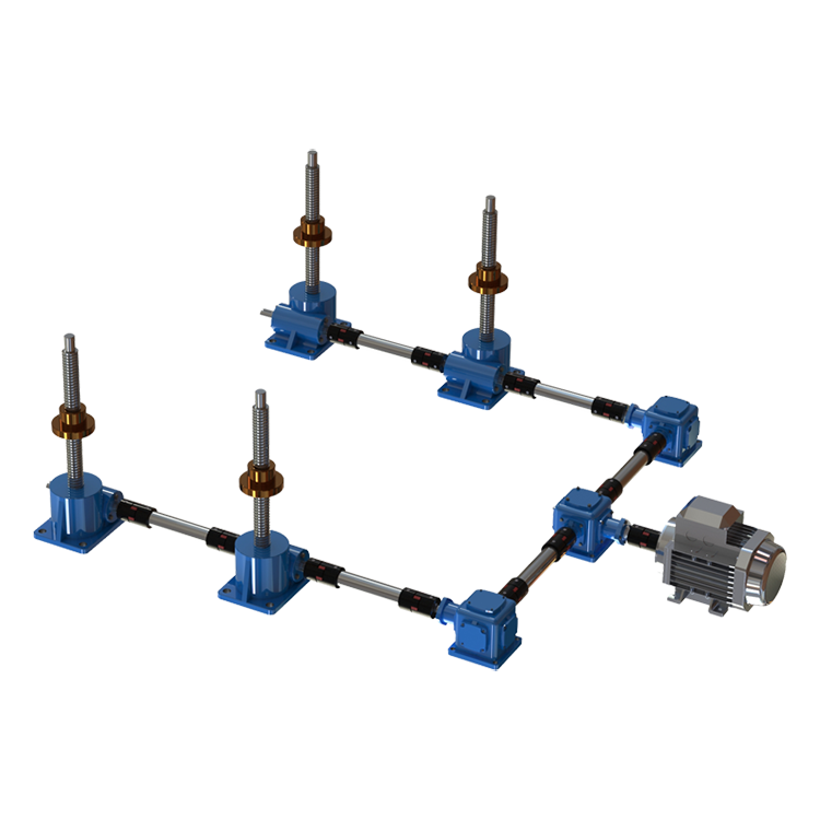 四台联动升降机平台